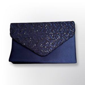 Womens Blue Evening Bag/Shoulder Bag/Clutch